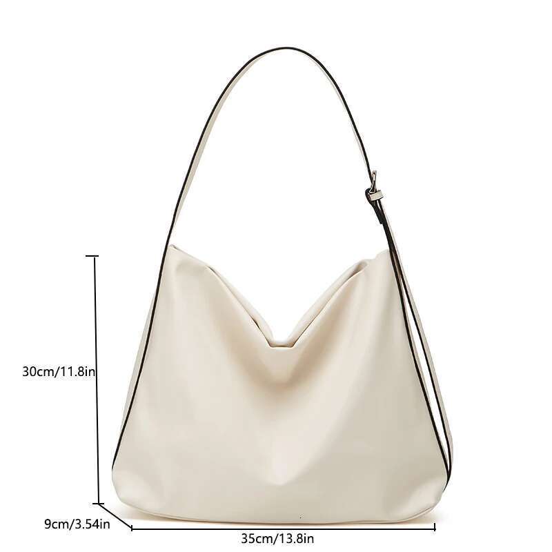 Women's Bags Designer Simple Retro Soft Leather Shoulder Bag, Solid Color Large Capacity Stray Bag