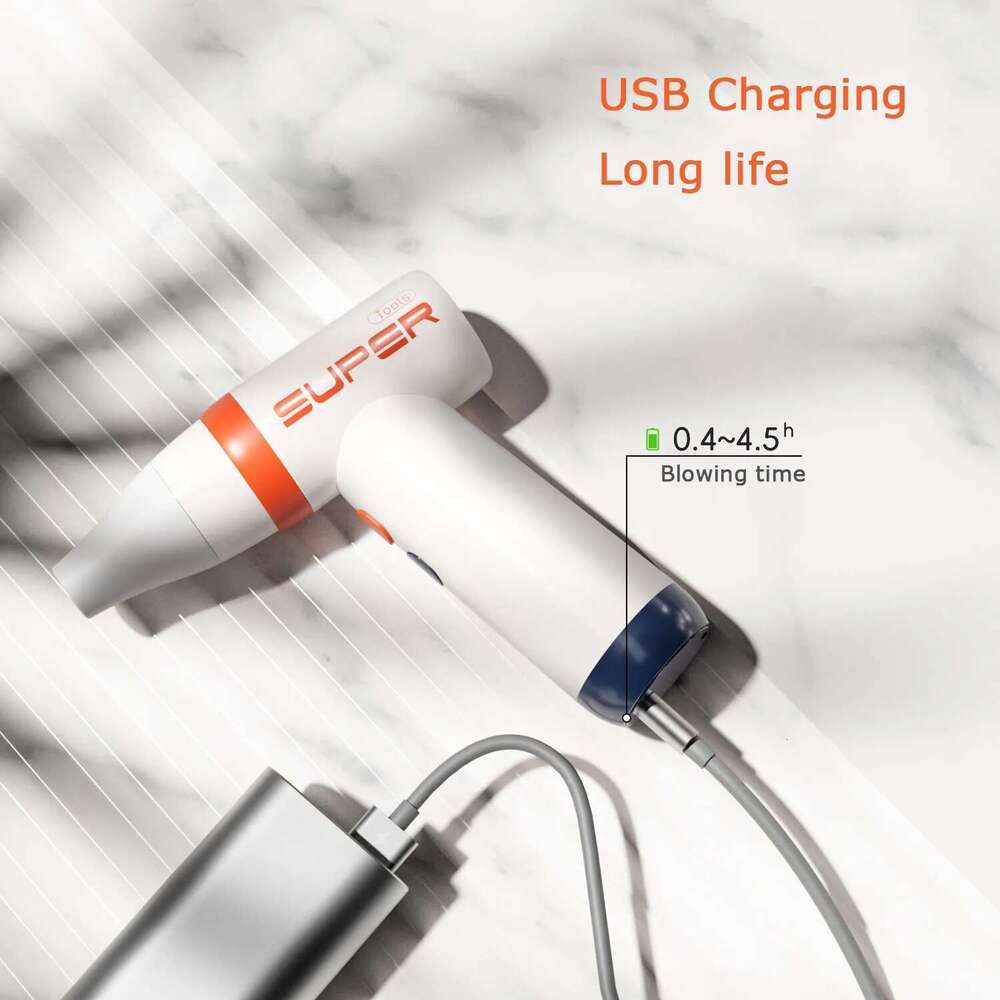 Wireless Handheld Power Fan Mini USB Charging Portable Hair Dryer Household Appliance Dusting Outdoor Iatable