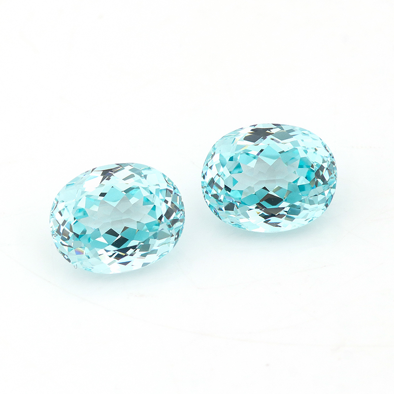 Factory Price Precious Gemstone Lab Created Paraiba Wholesale Mint blue Oval Cut Loose Gemstone Lab Grown Paraiba Tourmaline for jewelry