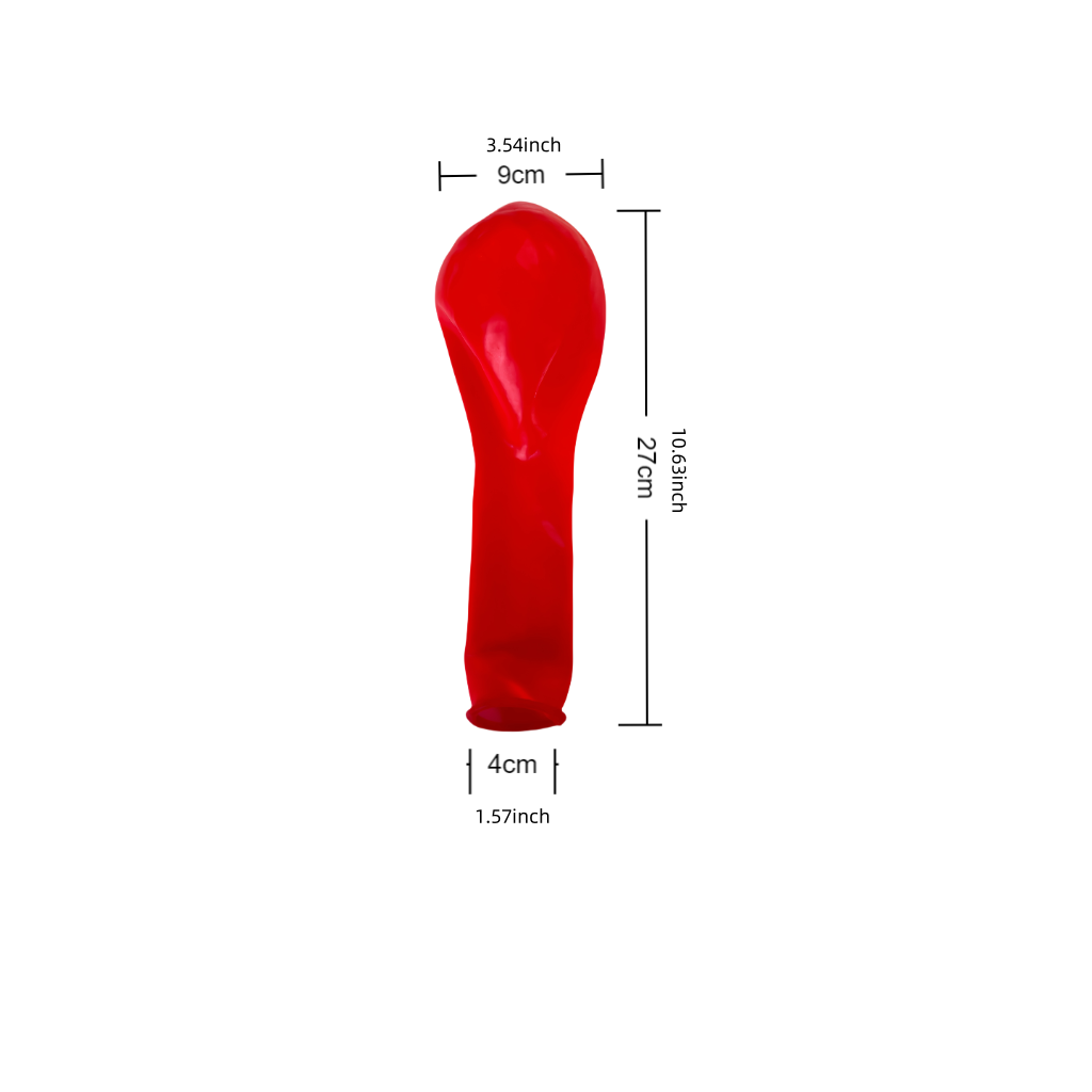 24-inch oversized long-necked colored crystal latex balloons, thickened for durability and less prone to bursting