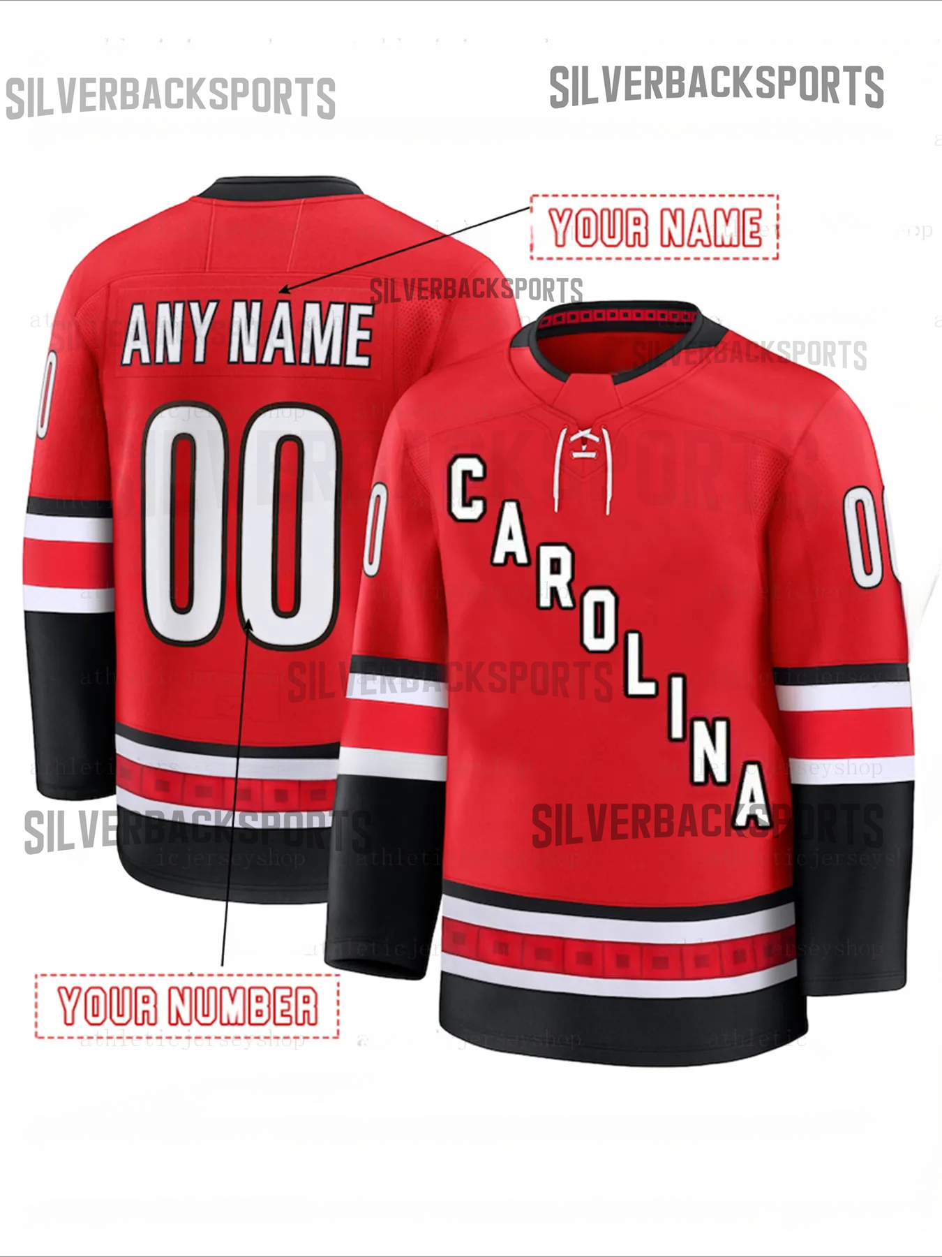 Personalized Custom Hockey Jersey Rantanen Svechnikov Burns Slavin Sebastian Aho Jarvis Staal Chatfield Kotkaniemi Hall Martinook Embroidered Design