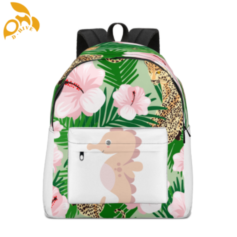 Free shipping. top fashion designers customize lightweight and high-quality full-print black students schoolbags
