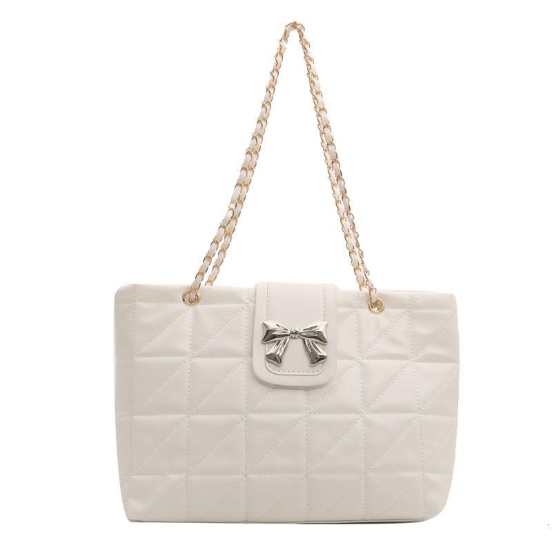 Free Delivery Designer Bag Premium Soft Diamond Grid Chain Capacity Tote 2025 New Trendy And Versatile Shoulder Large Luxury Bag