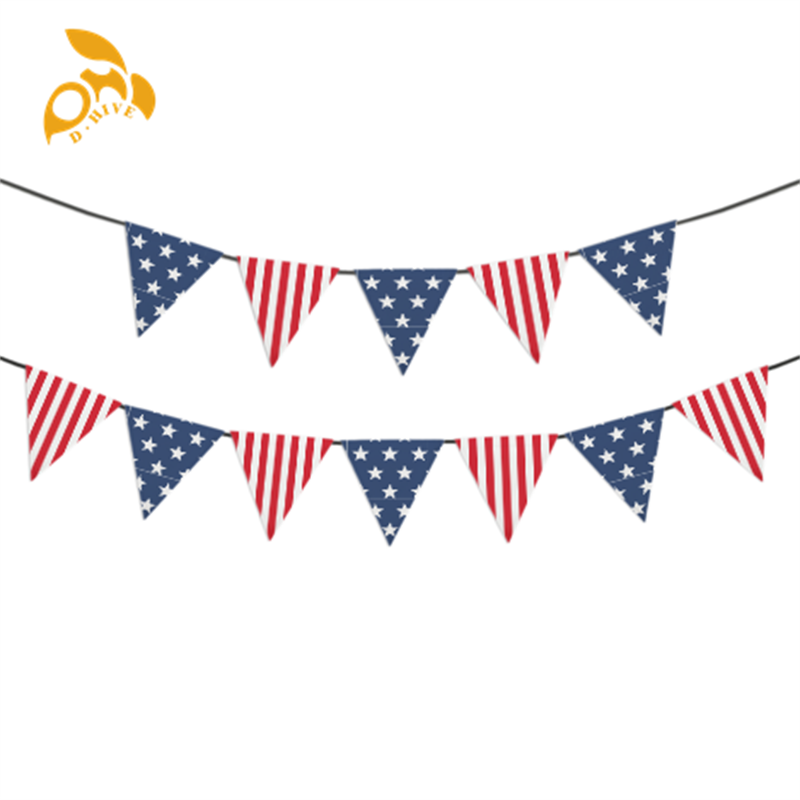 Free shipping 2025 new Hand flag and car flag Home Pati Decorations Festive Party Triangle Flag