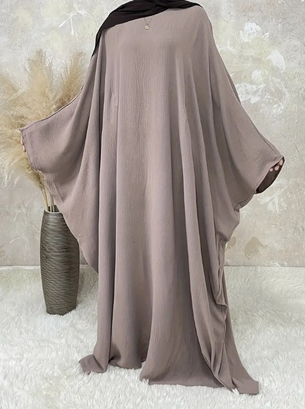 Designer Fashion 2025 Loose Solid Color Women Dress Robe