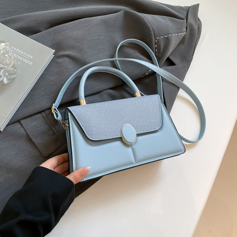Free Delivery Designer Bag Fashion Cover Contrasting Color 2025 New Simple And Casual Early Spring Western Style Single Shoulder Crossbody Hand Held S