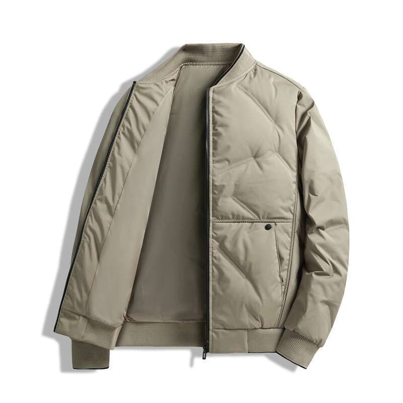 Lightweight Down Jacket Men's Winter New Item Middle-Aged And Elderly Baseball Collar High-End Business Leisure Sports Warm Top Designer