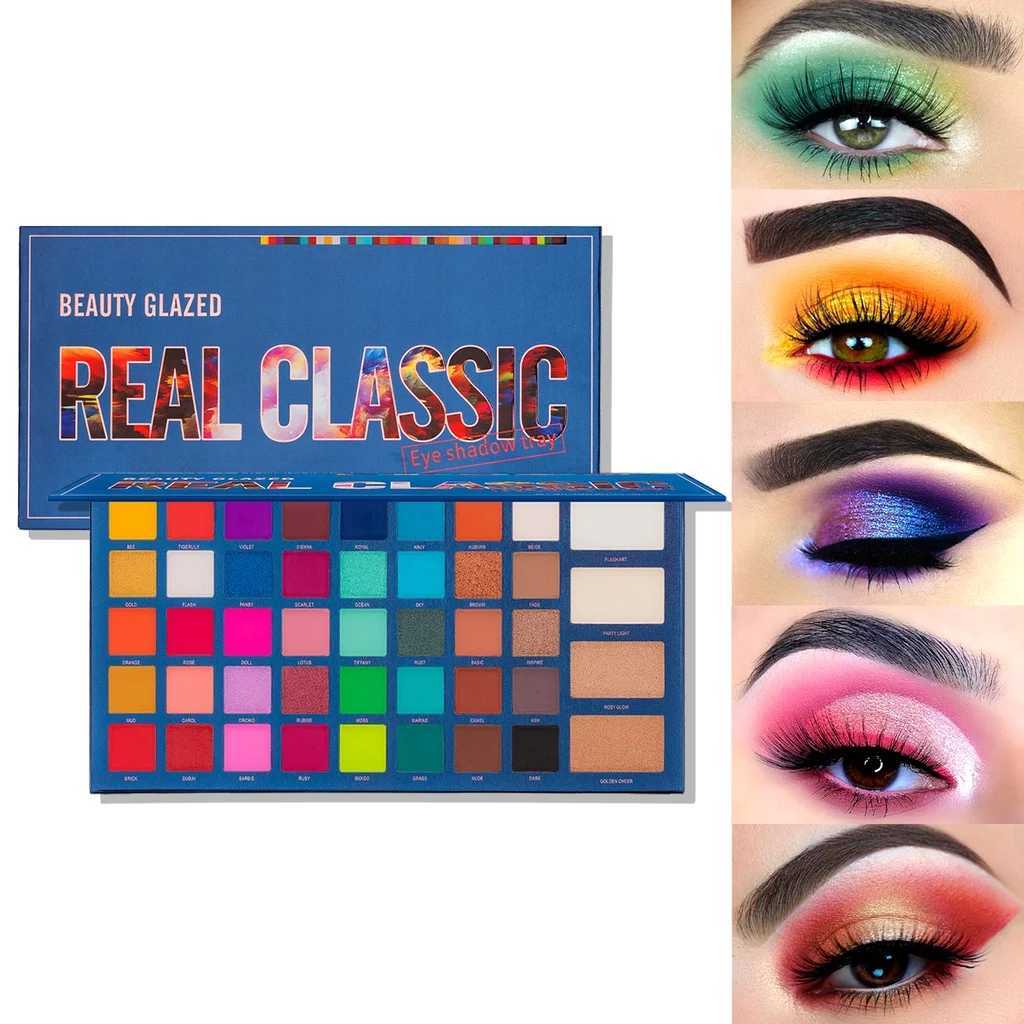 BEAUTY GLAZED REAL CLASSIC Eye Shadow Waterproof Earth Color Multicolor Makeup Palette Easy to Color Eyeshadow PaletteXJ250520