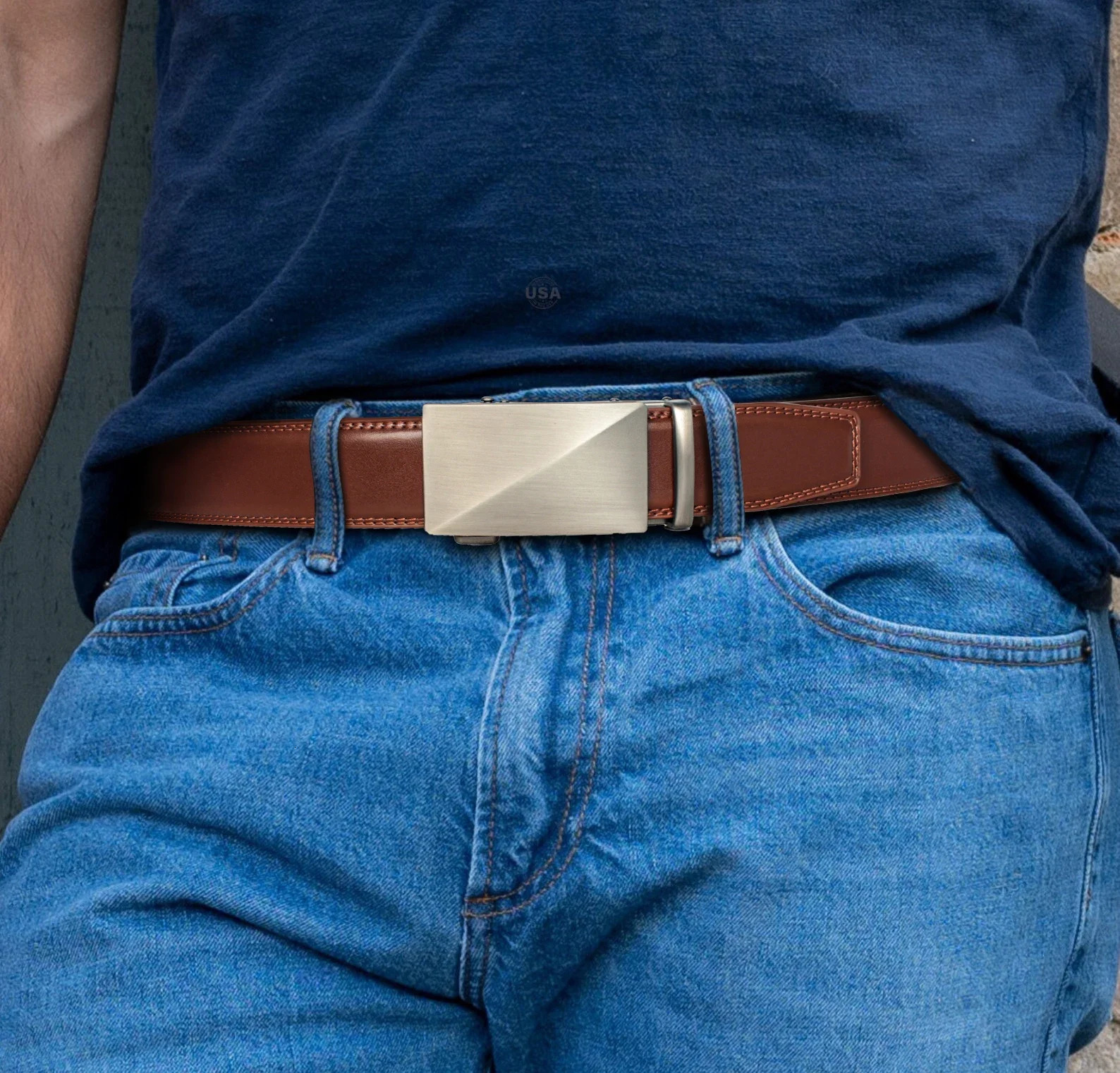 Men Belt Automatic Buckle Belt Fashion Alloy Belts Genune Leather Belts for Men Business Clothes 250517