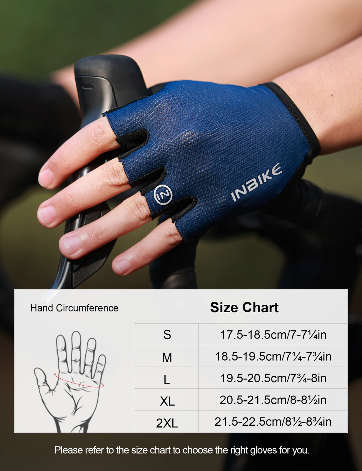 INBIKE Half Finger Cycling Gloves Summer Bicycle Shockabsorption Breathable Mountain Bike MTB Accessories 250515