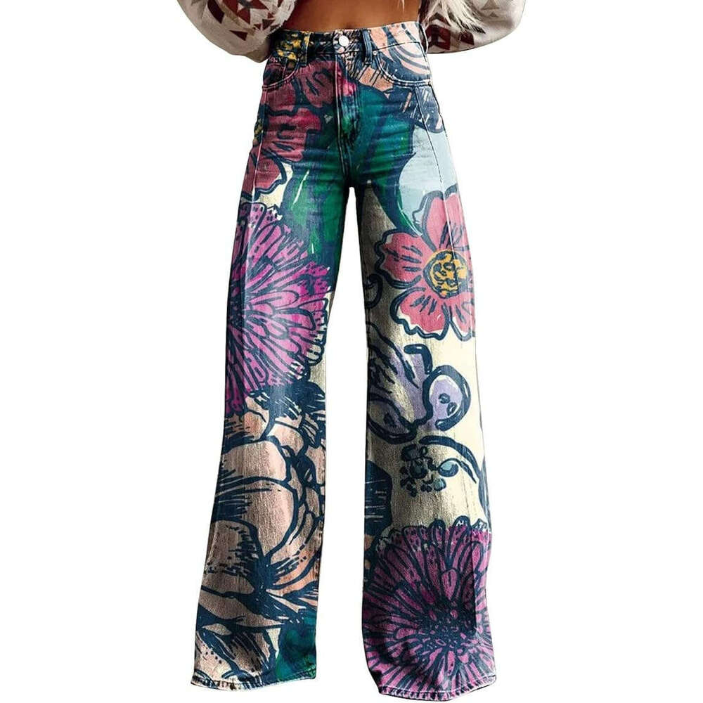 2025 Large Women's Casual Pants Thin Imitation Jeans