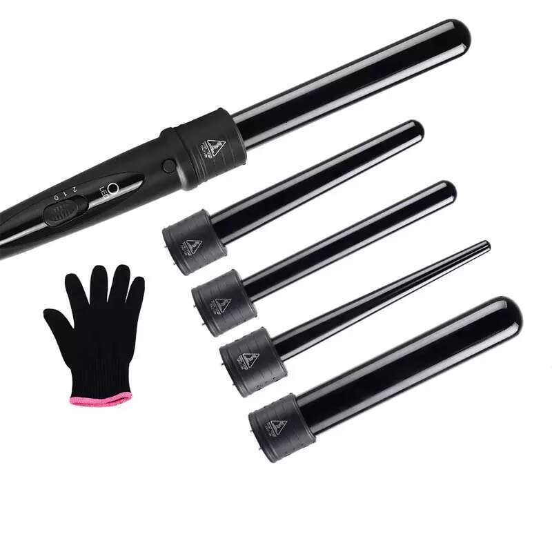Bestselling 5-In-1 Curl Set Portable With Five Replaceable Curling Sticks Ceramic Coating Curler Salon Styling Tool