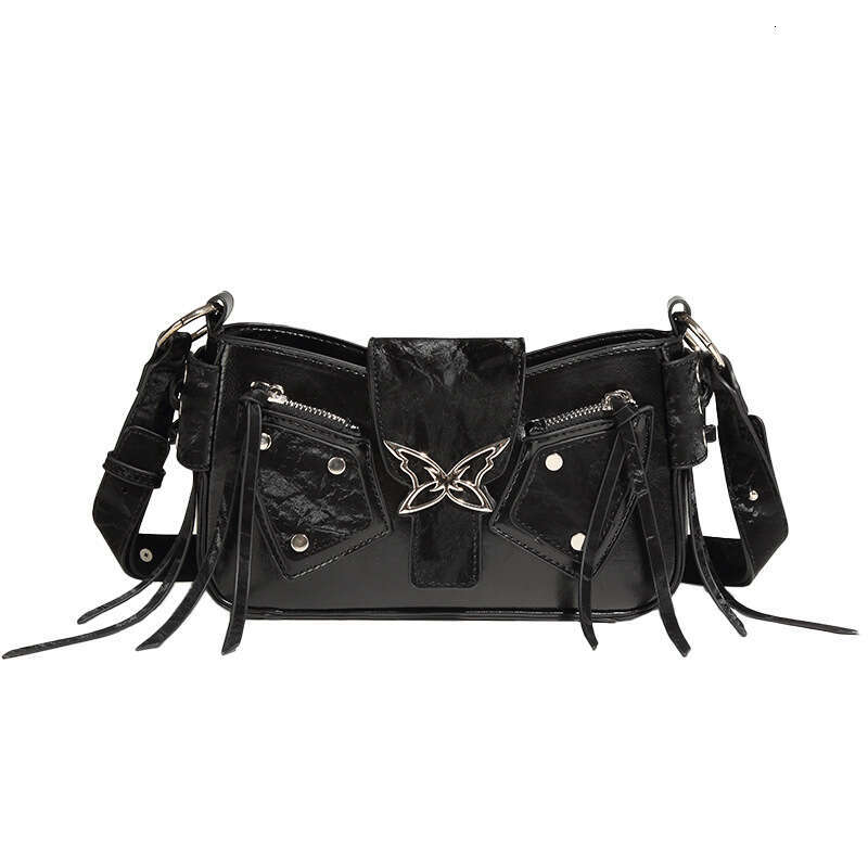 Women's Bags Designer Millennium Spicy Girl Butterfly Motorcycle For Women New Model, Niche, High-End, Sweet And Cool, Versatile Single Shoulder 