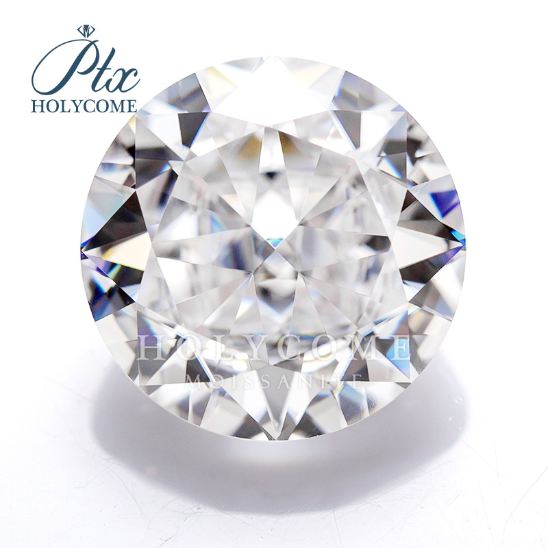 Crushed Ice Cut Moissanite Diamond Test Positive VVS1 Wholesale GRA Certificated Round Shape White D Color Loose Moissanite