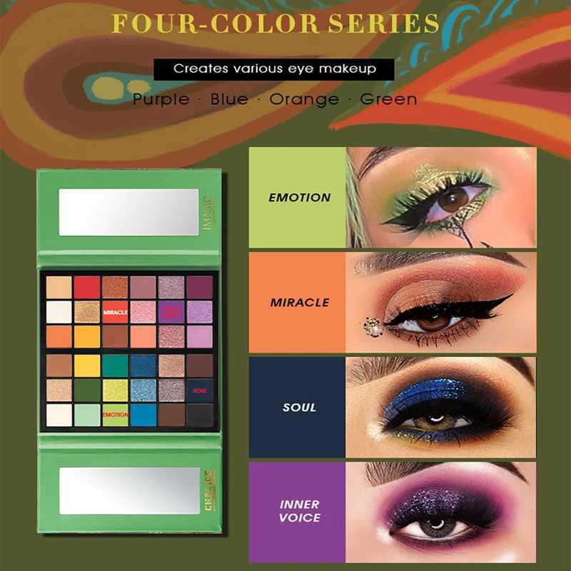 IMAGIC Tarot Holy Grail 36 Color Eyeshadow Palette Matte Pearlescent Polarized Film Eyeshadow Kawaii Makeup W250520