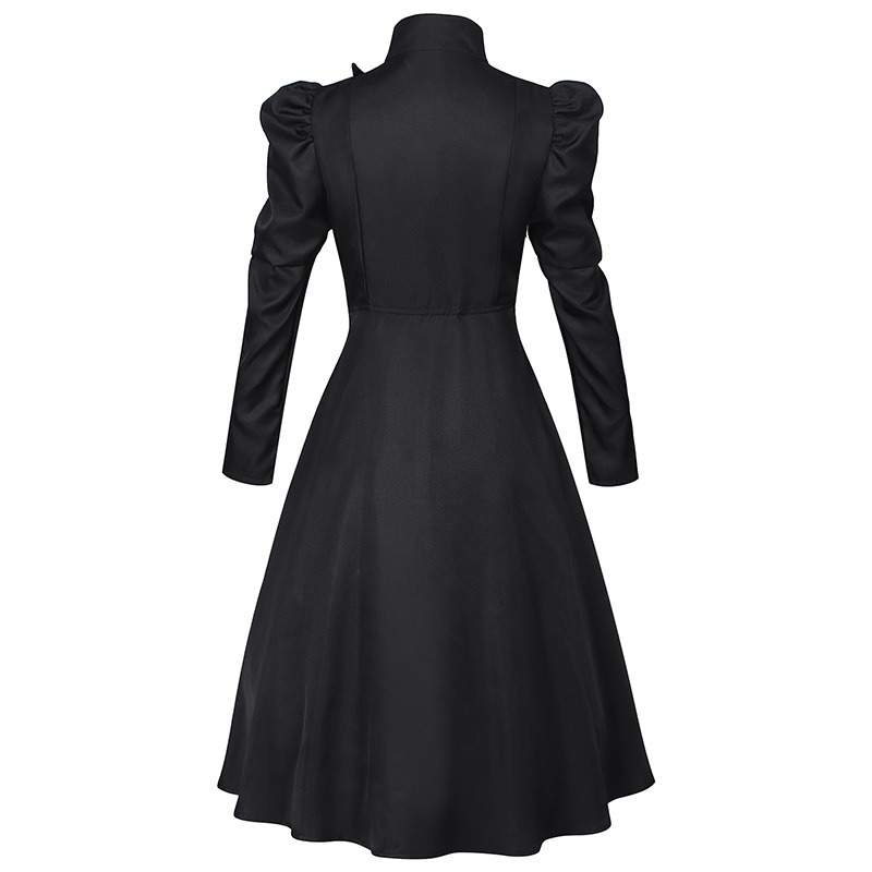 Witch Elphaba Cosplay Wizard Black Long Dress Cloak Hat Full Set Role Play Outfit Halloween Costume Cape Carnival Party