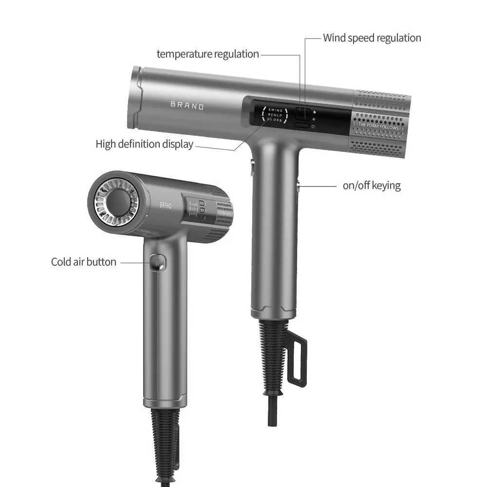 professional 2024 Household hair salon dedicated reverse -air dryer straightener trade hair dryer without noise z250520