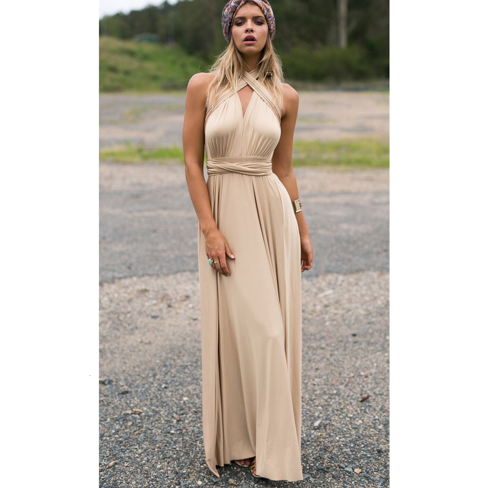 New Product Multiple Rope Cross Back Sexy Bandage Long Dress Designer Dress Formal Dress Hot Girl Plus Size Dress