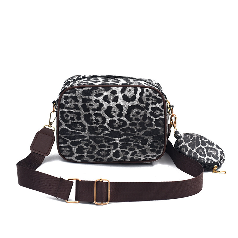 Free Delivery Designer Bag Personalized Mother And Child Versatile Leopard Pattern Shoulder Fashionable Soft Face Crossbody Bag Handheld Small Square 