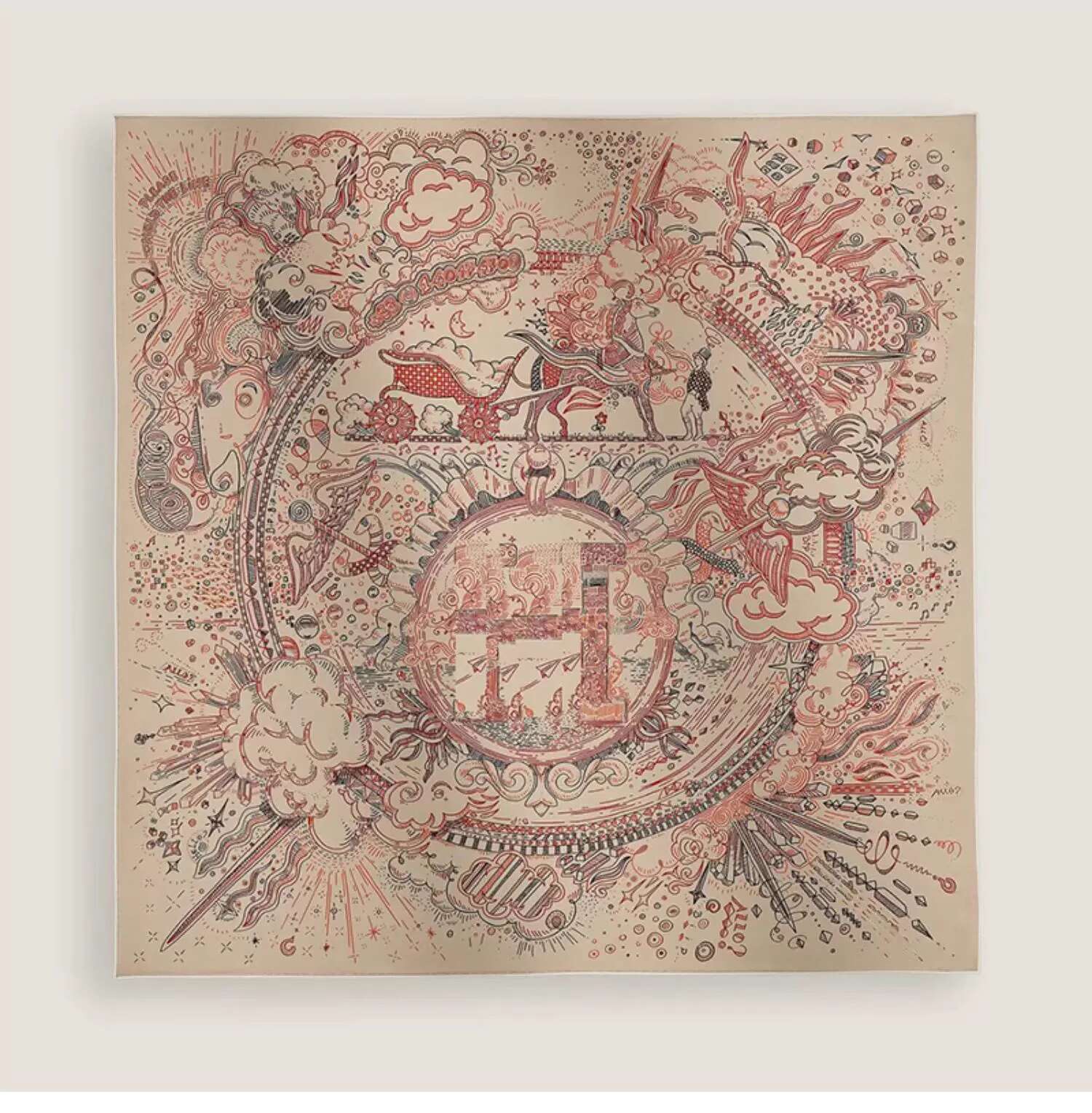 25ss 90*90cm designer's silk scarf H 18mm twill double-sided versatile fashion mulberry silk square scarf