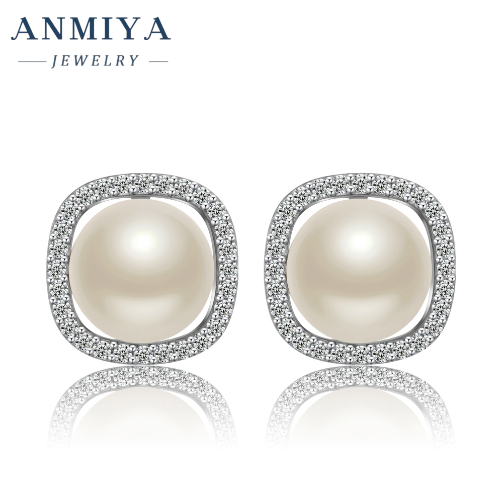 925 Silver Baroque Pearl Earrings Fine Jewelry Fresh Water Pearls Earrings