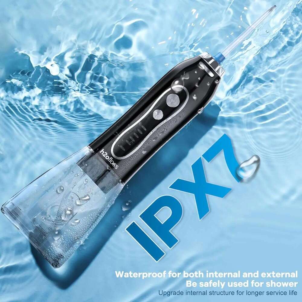 h2ofloss Portable Flosser Teeth Electric Oral Irrigator Dental Water Jet Tooth Pick Rechargeable for Home and Travel