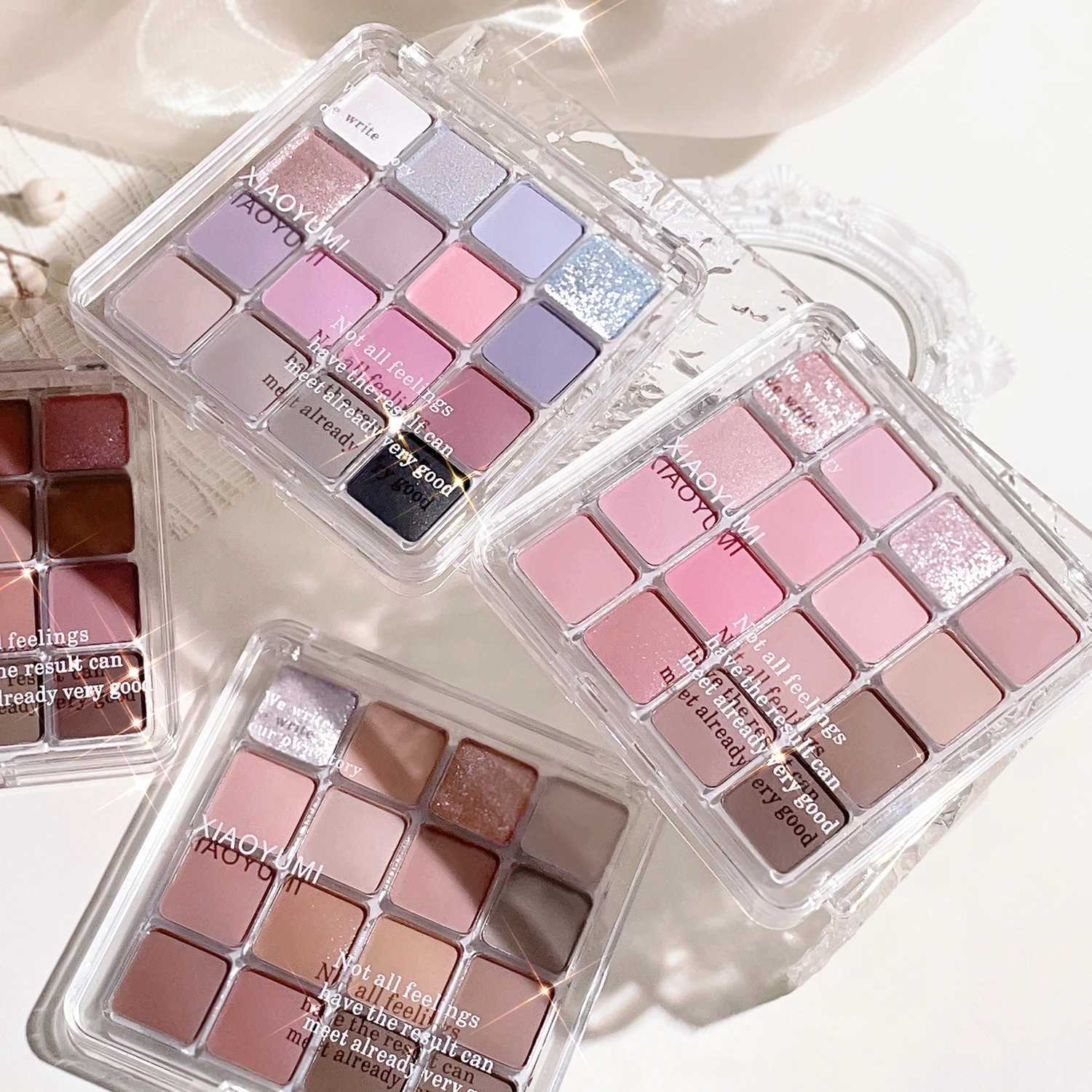 16-color sunset magic eye shadow tray pearl matte earth color Korean makeup eye shadow W250520