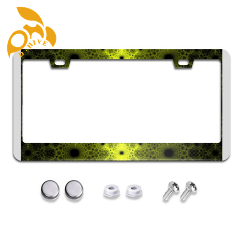 Free Shipping new designer customized Exterior Accessories License Plate Frames Flat hole license plate holder