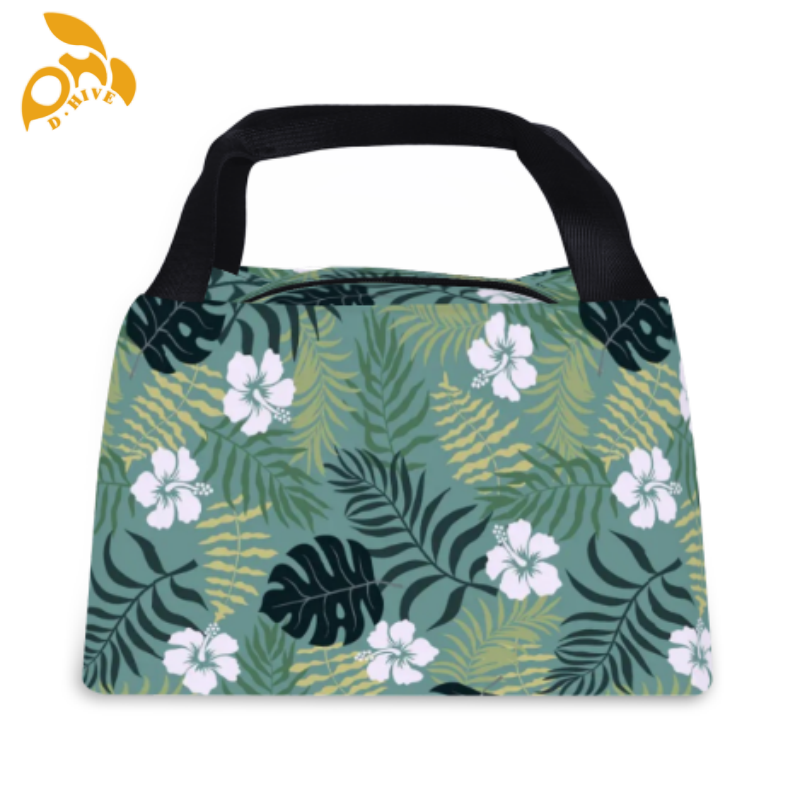 Free delivery. fashion top designers customize round, beige and white and black semi-long, lightweight, simple and portable hand-held insulated lunch 