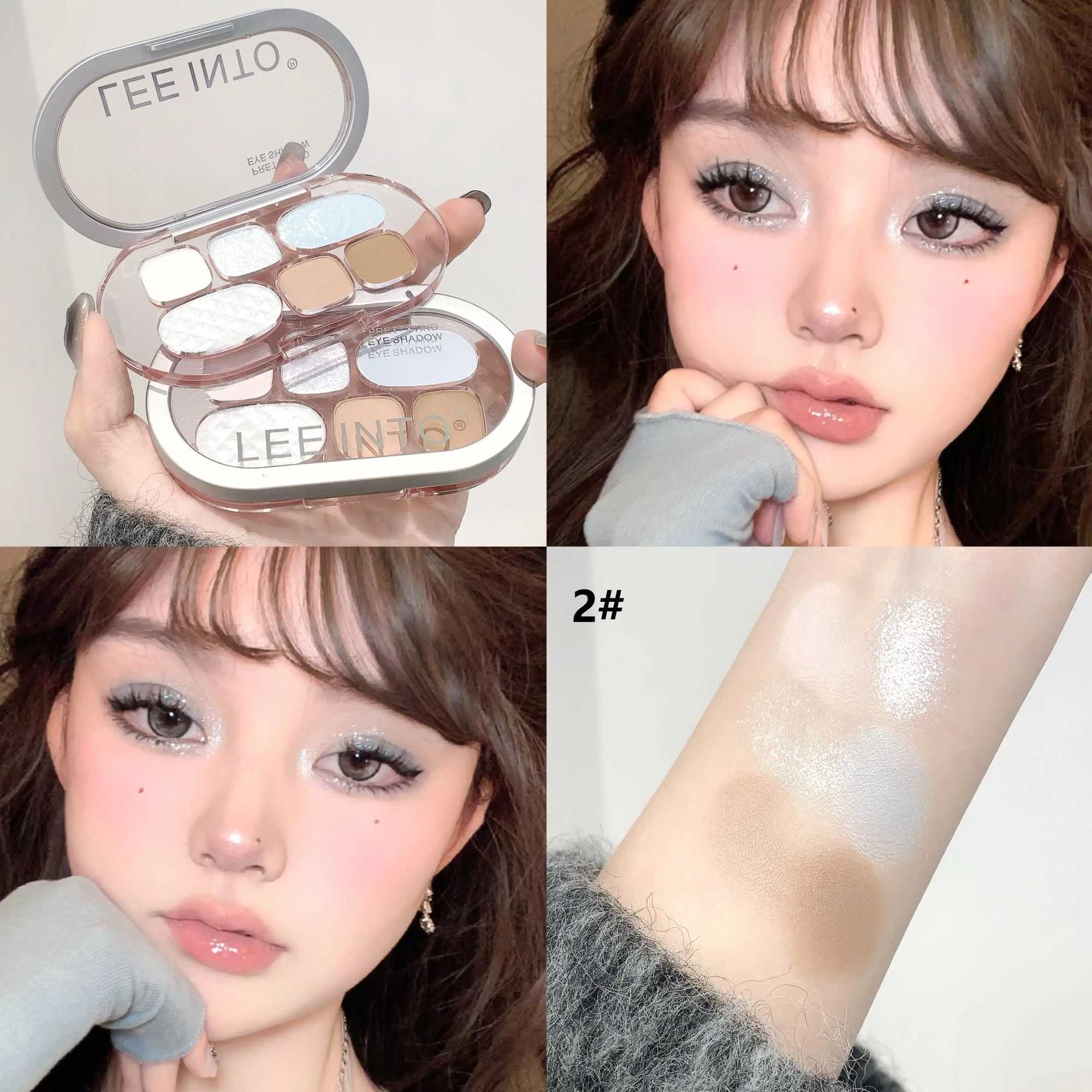 LEE INTO 6-color eyeshadow palette matte glitter eyeshadow palette long-lasting good color renderingXJ250520
