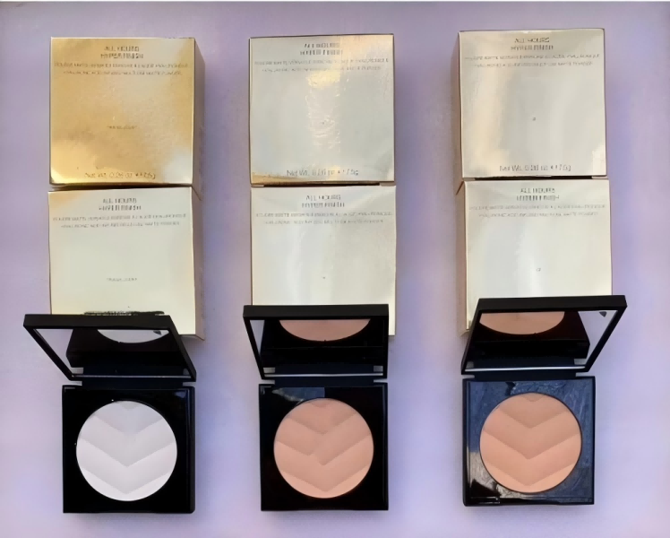 Foundation 7.5g Gold and Leather powder compact Natural 3 Colors Stock Makeup Tool Cosmetic