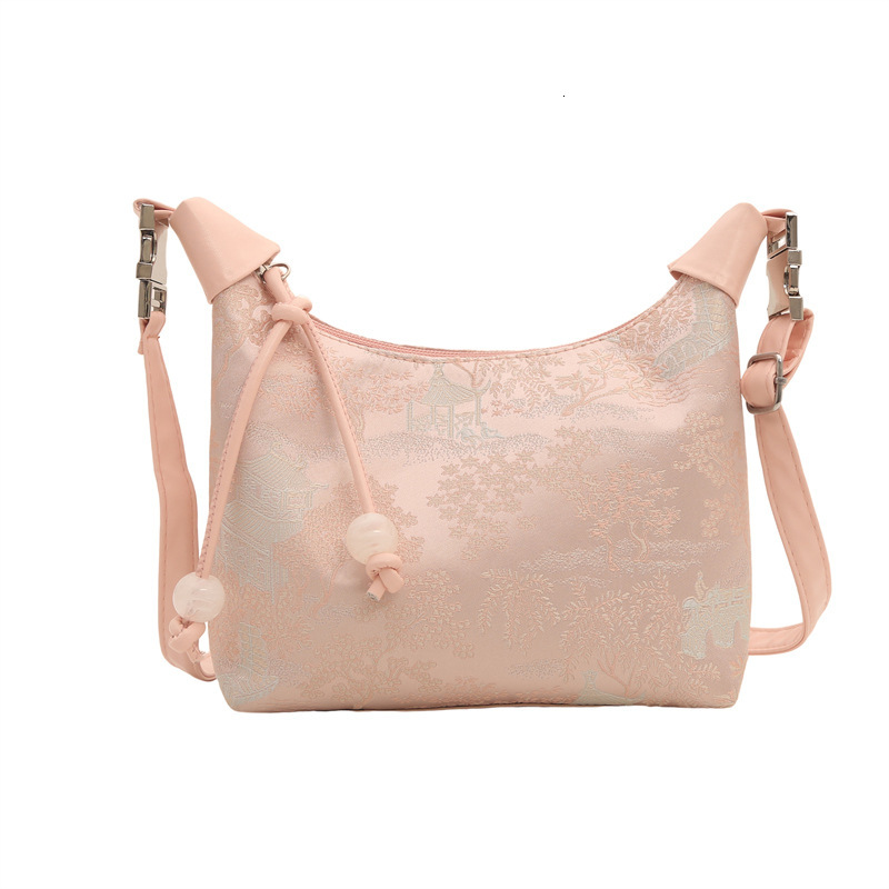 Free Delivery Designer Bag Chinese Style Embroidery Hand Held Dumpling For Women 2025 New Niche High End Single Shoulder Armpit Crossbody8520