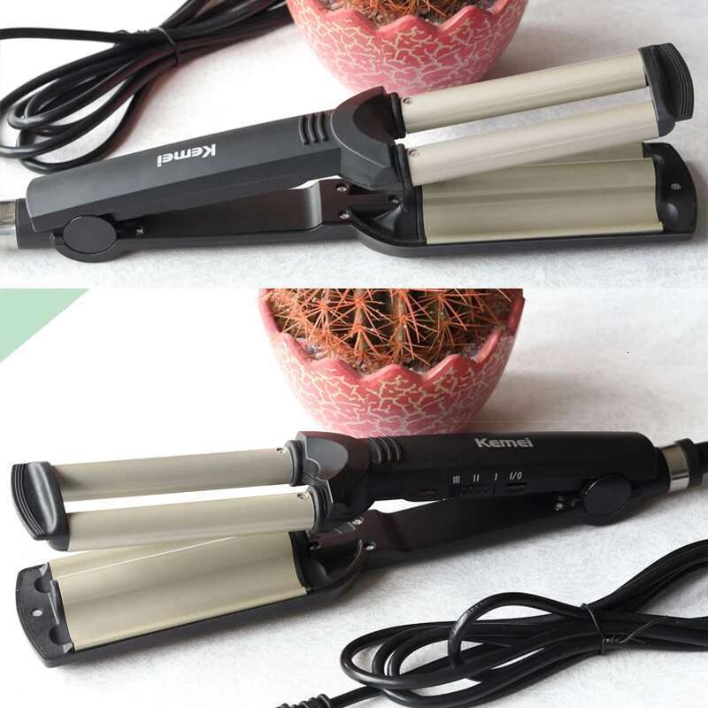 Styler Professional Big Curling Wand Ceramic 3 Barrels Egg Rolls Hair Curlers Wave Iron Volume Styling Tool