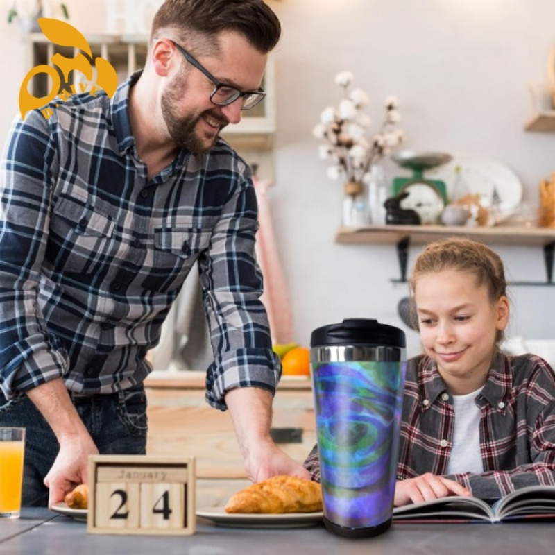 Free Shipping Professional Customized Water Cu Large-capacity handle car cup Coffee cup 15oz/440ml straw drink bottle Stainless Steel 304