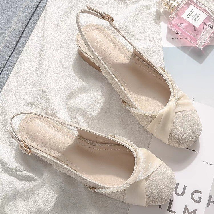 Free shipping Designer Women's Summer 2025 two-wear thick-heeled sandals, versatile one-strap, elegant and comfortable women's shoes