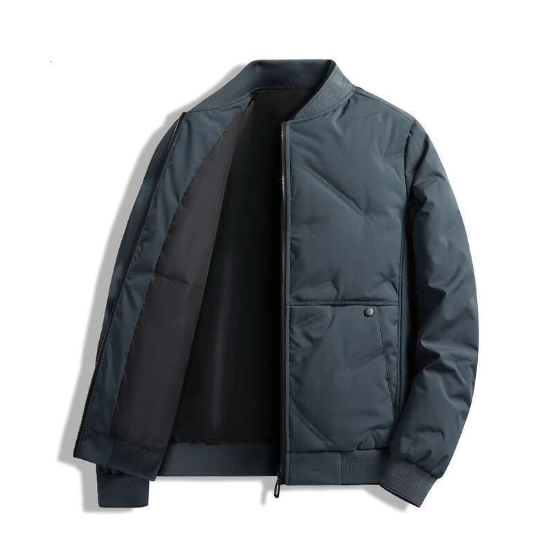 Lightweight Down Jacket Men's Winter New Item Middle-Aged And Elderly Baseball Collar High-End Business Leisure Sports Warm Top Designer