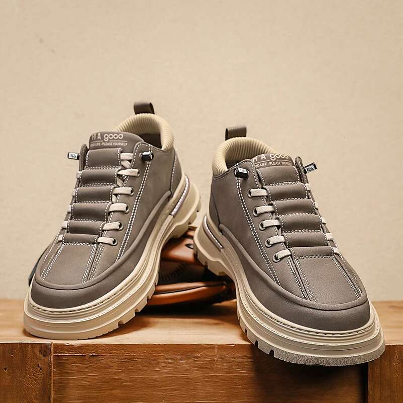 Designer casual shoes ML2025 New Trend Explosive Fashion British Boots , Everyday Lace Up Boots