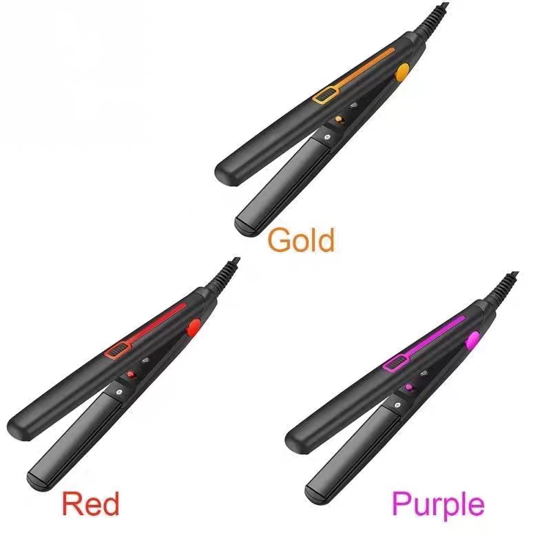 Professional 2 In 1 Hair Straightener Mini Hair Curler Therm