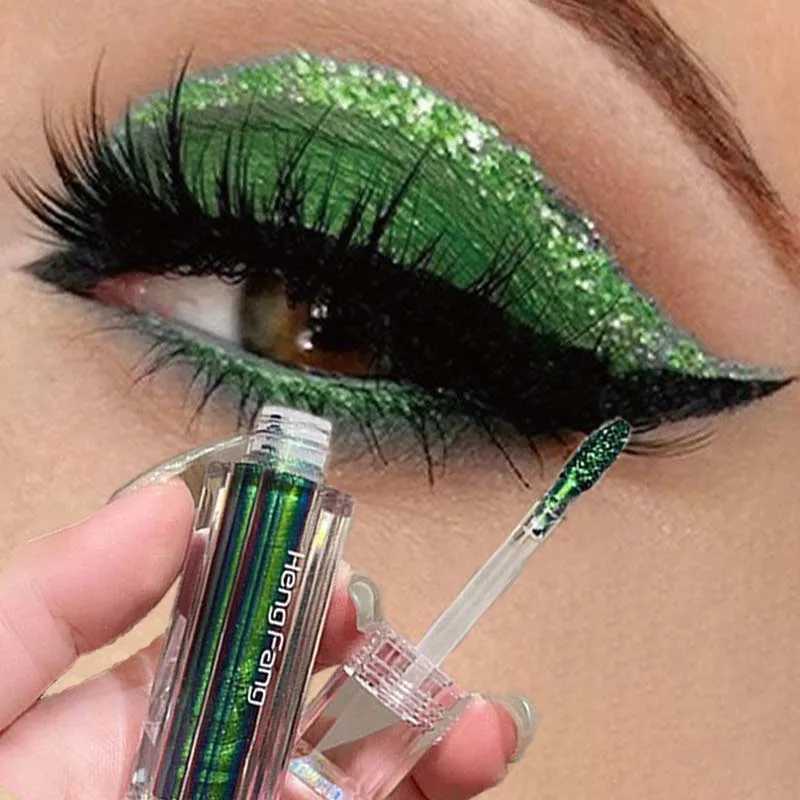 Chameleon Liquid Eyeshadow Eyeliner Sparkling Liquid Eye Shadow Metallic Shining Eye Shadow Liner Makeup Green Purple SilveryXJ250520