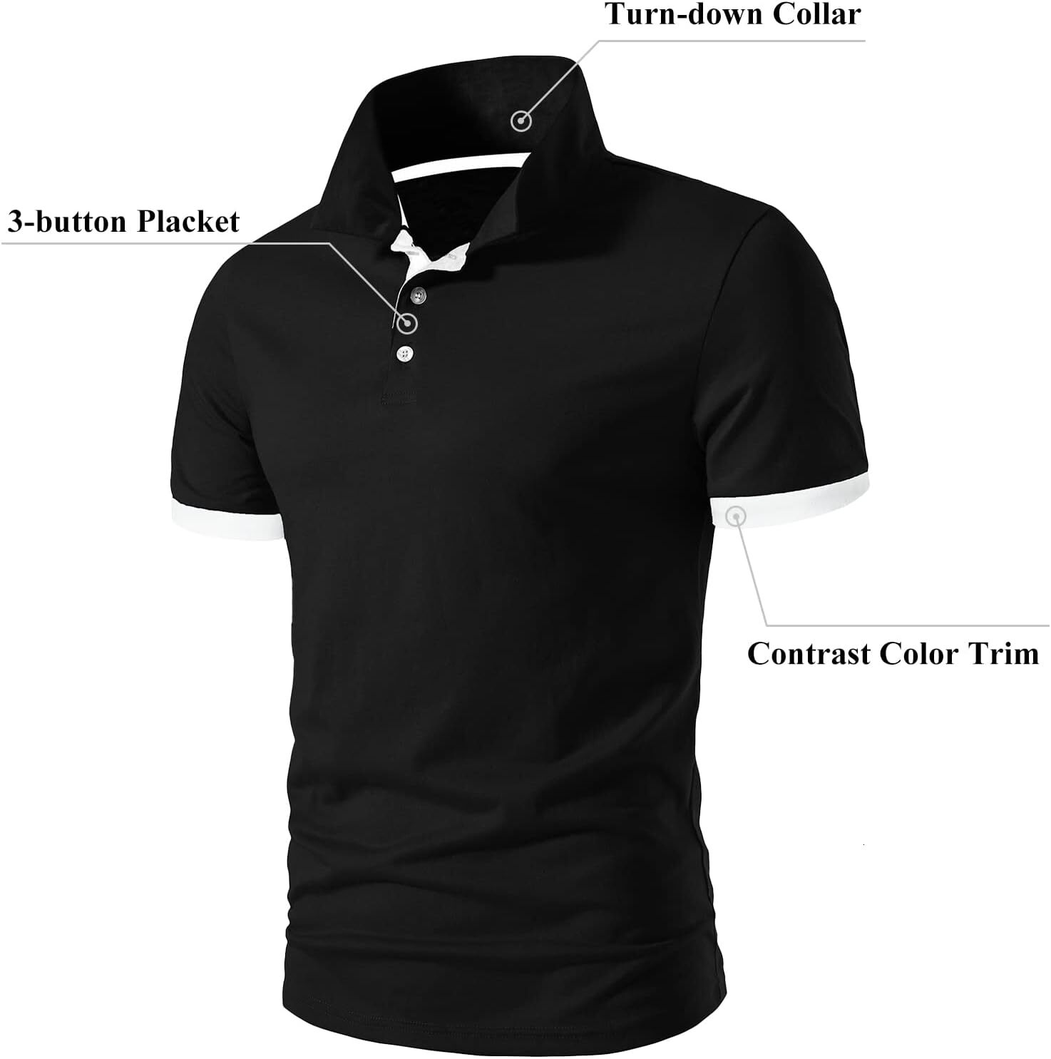 Mens Polo shirt Men's Short Sleeve Slim-fit Cotton Golf Polo Shirts Basic Designed Polos shirts tshirt Casual tops summer clothes