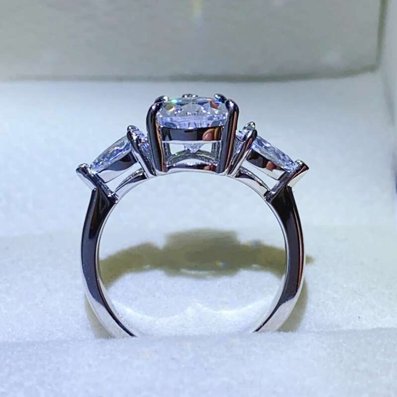 Women Moissanite Ring s925 Silver Heart Cut D Color Moissanite Rings for Women Luxury 1-3ct Pear Cut Women Moissanite Ring