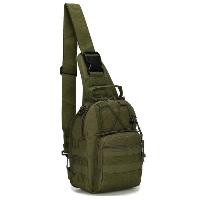 Tactical Shoulder Bag 800D Waterproof Oxford Small Chest Bag Outdoor Sports Sling Backpack for Hunting Hiking Camping 250603