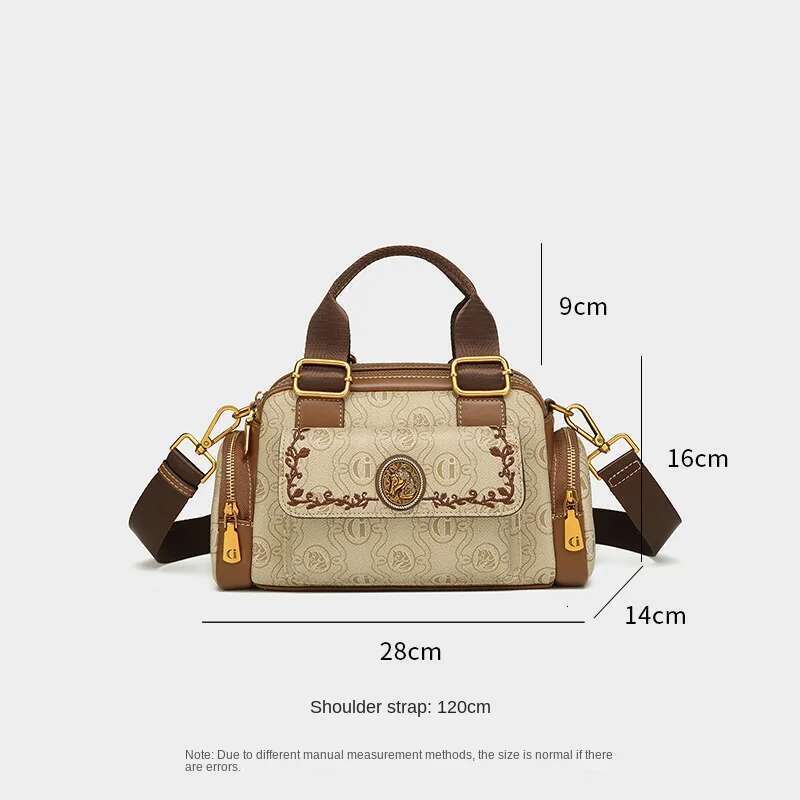 Women's 2025 New Brand Genuine Leather Handbag Designer High Quality Retro Single Shoulder Oblique Cross Pillow Bag