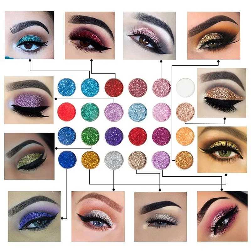 24/15 Color Glitter Eye Shadow Palette Waterproof Pearlescent Diamond Bright Cosmetic Professional Eyeshadow Makeup PaletteXJ250520