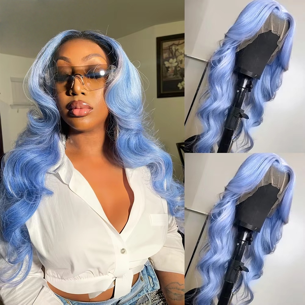 13x4 Lace Front Wigs 34 Inch Body Wave Look Like Human Hair Wear and Go Glueless Brazilian Lace Frontal 250 Density Transparent for Women Synthetic Wi