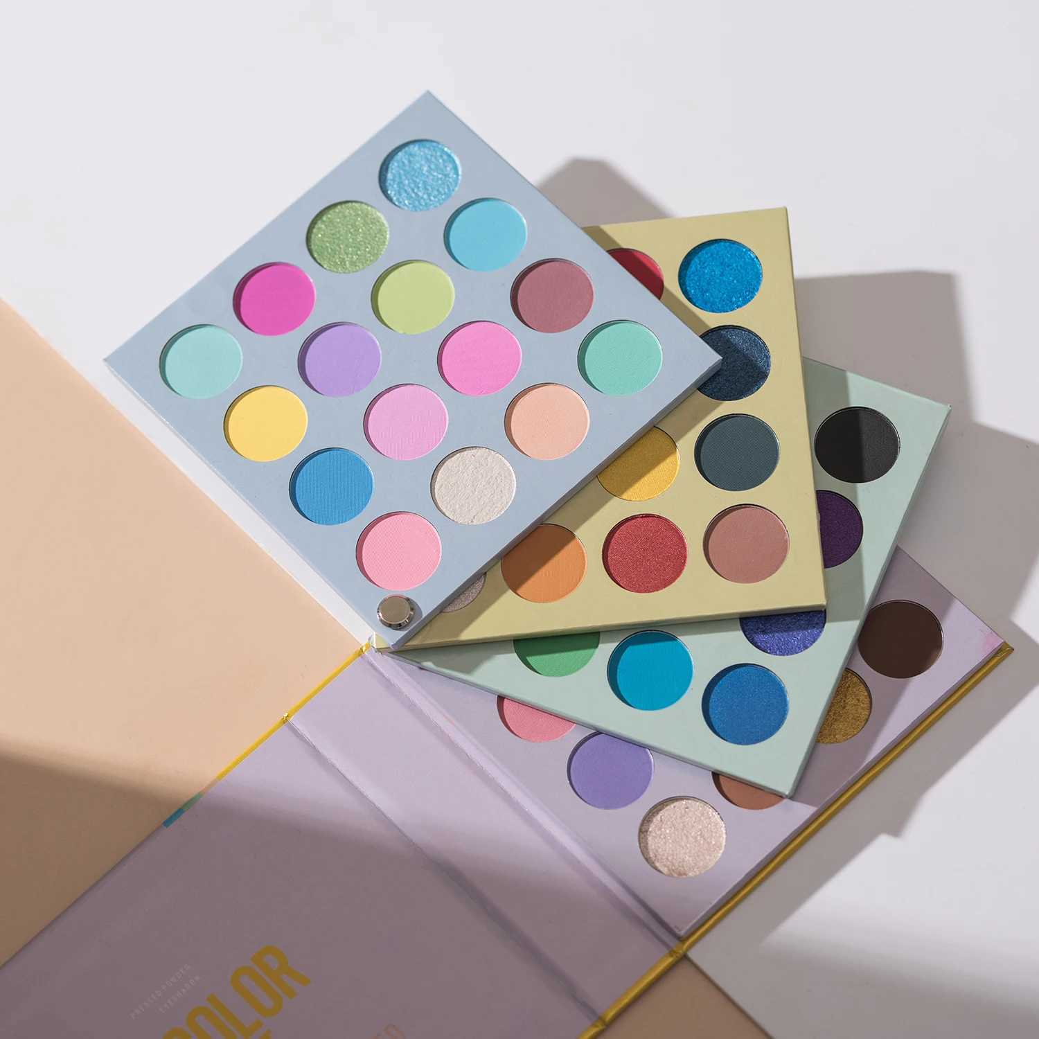 Beauty Glazed 64 Color Twist Eyeshadow Palette 4 IN 1 Turning PageShimmer Matte Glitters Makeup TrayGifts For Women W250520