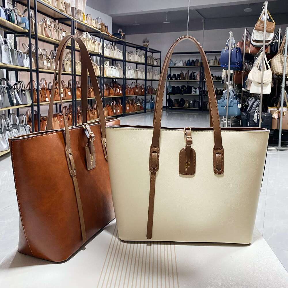 Cowhide patterned tote Taizhou women s ladies single shoulder crossbody bag texture versatile handbag bags