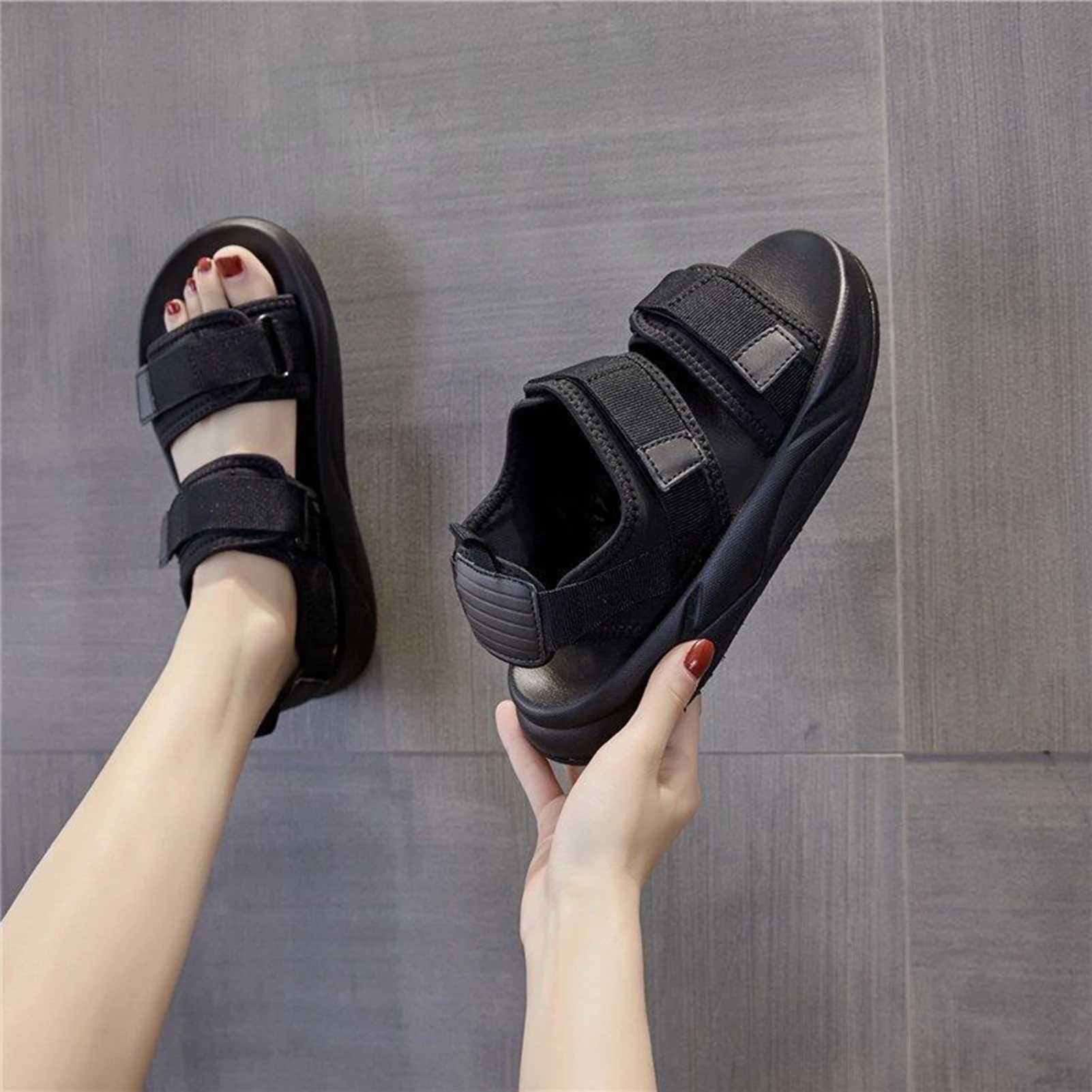 Womens Thick Sole Sandals For Women Comfortable Soft Sole Beach Sandals Hiking Sandals For Women M250520