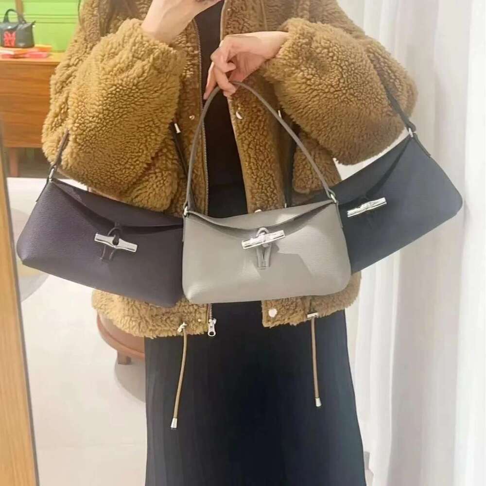 The 2024 new women's is fashionable, high-end, retro, versatile handbag, shoulder underarm bag, and a small square bag
