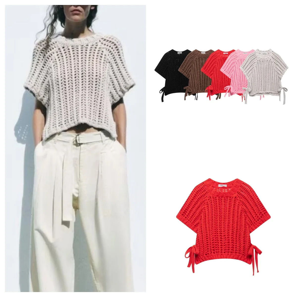 European and American style niche n round neck sleeveless pullover knitted vest 250519